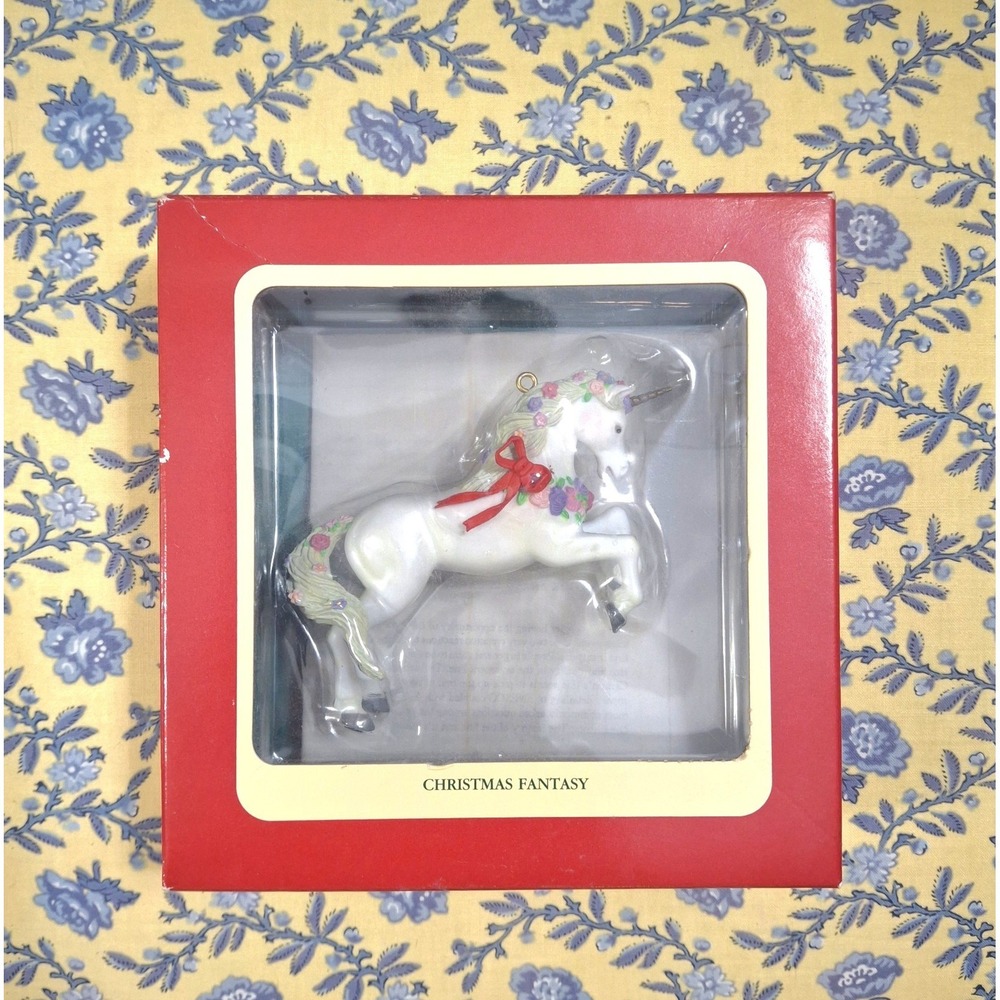 1991 Vintage Carlton Cards Christmas Ornament - Fantasy Unicorn